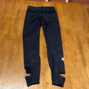 Womens XS Dri-fit leggings - cutout - logo - black nice